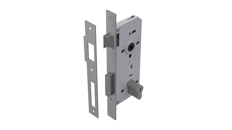 FECHADURA GIRO 345/70 EURO INX